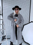 Knitted cardigan "NOBODY 7782" - GREY